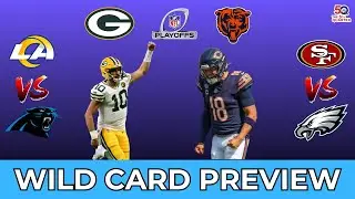 NFC Wild Card FULL Analysis: Rams-Panthers, Eagles-49ers, Bears-Packers
