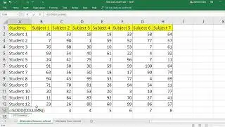 EXCEL: How to use conditional formatting, iseven, isodd & Row function to color a table in excel