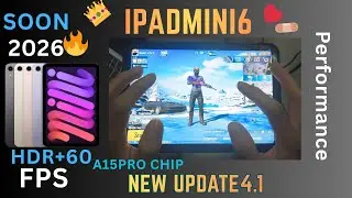iPad Mini 6 New Update 4.1 😍 | Smooth + HDR + 60FPS Test!#pubgmobile 🔥🔥