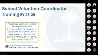 Project Raise Your Hand School Volunteer Coordinator Training Session B