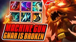STATIKK SHIV MACHINE GUN GNAR IS SO BROKEN!!! Season 15 Gnar Gameplay (League of Legends)