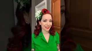 GRWM for a St. Patrick&rsquo;s Day Parade #tutorial #hairtutorial #grwm #pinup #vintagehair #hairstyle