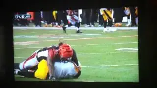 Vontaze Burfict hits Ben Roethlisberger