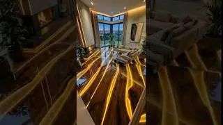 This GLOWING Epoxy Floor Transformation is Unreal #shots