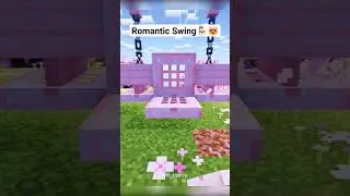 Romantic Swing Chair Build in Minecraft 🪑😻⚒️ #shorts