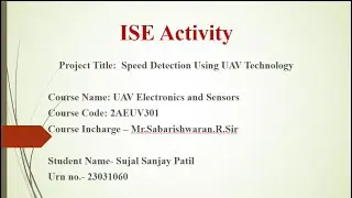 Sujal ISE2 UAV ,  URN n0.-23031060 , Department- CSE  { Car Speed Detection using Machine Learning }