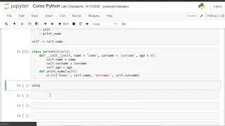 34. Gli OGGETTI e le CLASSI: La Classe "Persona" (Corso BASE COMPLETO Python ITA 2021)