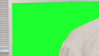 Green screen monitor - Chroma Key - No Copyright