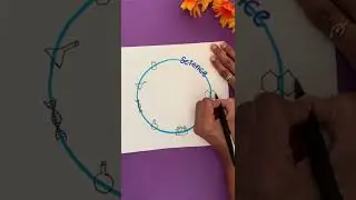 Simple science project border designs | easy chart paper decoration ideas | science project designs