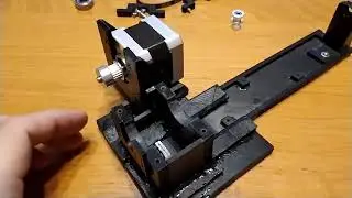 Робот настольный теннис. Ременный редуктор 1 к 3. Table tennis robot. Belt gearbox 1 to 3.