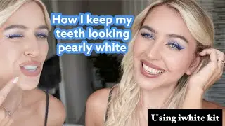 how I keep my teeth pearly white without damaging it / iwhite