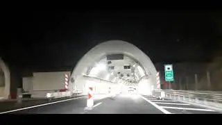 Night Highway Drive Through Tunnel – No Music, No Talking | Ambient Road Trip