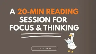 Reading Together: A Calm Space to Think and Study LIVE