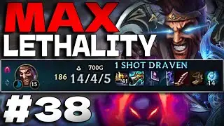 MAX LETHALITY + DARK HARVEST - 1 SHOT DRAVEN  - EUW TO CHALLENGER - #37