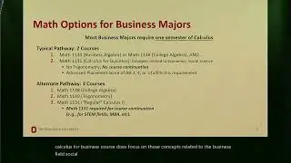 Math Options for Business Majors