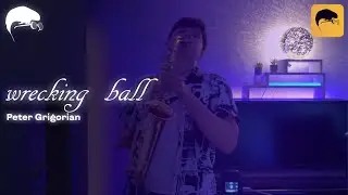 Miley Cyrus - Wrecking ball | 🎷 Saxophone cover by Peter Grigorian