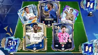 117 DEMBELE, 114 VINI, 114 MESSI 115 BEST 🔥 HEAD 2 HEAD 50 STARS