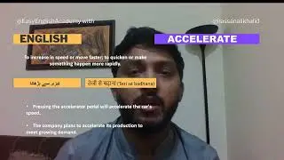 Accelerate Meaning in Urdu and Hindi with Example Sentences