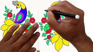 How to Draw Peacock with Beautiful Feather Design | Pencil Art