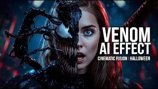 Unbelievable Venom AI Effect - Create Cinematic Symbiote Photo Transformation Tutorial