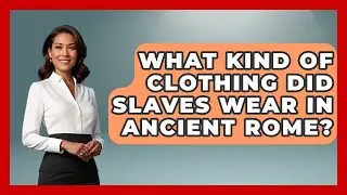 What Kind Of Clothing Did Slaves Wear In Ancient Rome? - All About Rome