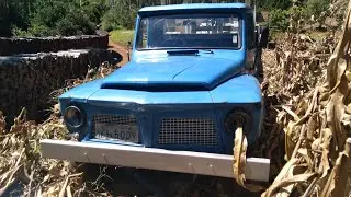carregando milho 🌽 com a f75 na roça frankental