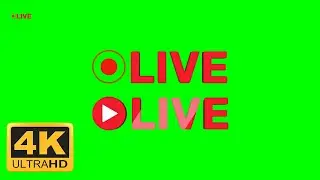 4K Green Screen Live Animation | 3D Live Chroma Key Template