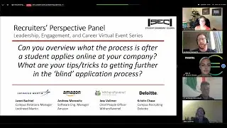 The Recruiters' Perspective Panel - Leadership Engagement and Career Event Series - Fall 2020