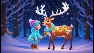 Reindeer Ribbon Wiggle Walk | Christmas Nursery Rhyme for Kids | Holiday Baby Songs