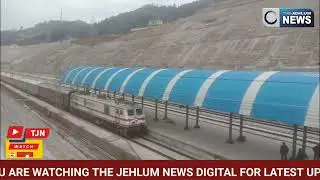Katra Se Srinagar Ky Lye Trail Base par Train Service Chalayi Gayi Jo Kamyabi Ky Sath Banihal Punchi