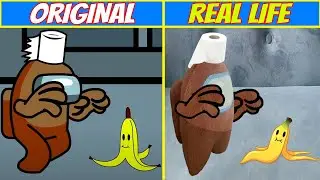 Among Us: When Crewmates Meet the Banana Monster! | Among Us Animation | Original vs Plush Toys