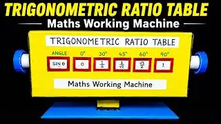 trigonometric ratios working model - values - maths tlm - maths project - diy - machine | DIY pandit