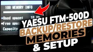 Yaesu FTM-500D backing-up and  restoring memories and setup to SD Card