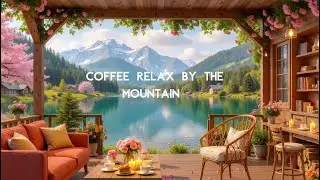 Spring Porch Space 4K 🌸 Happy Morning with Relaxing Jazz Background Music to Relieve Stress