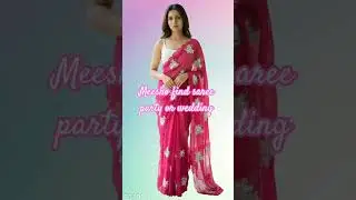 Saree ideas for party or wedding #koreanfashion #ootd #partyoutfitideas #fashion