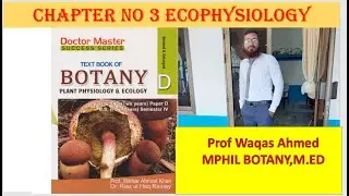 Ecophysiology/Chap 3 /Lec 1 Ppt lecture By Prof Waqas Ahmed. According to BOTANY D  outline.