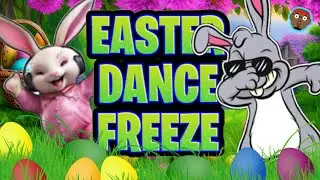 Easter FREEZE Dance Challenge | Bunny Hop Dance Break | PhonicsMan Fitness Easter