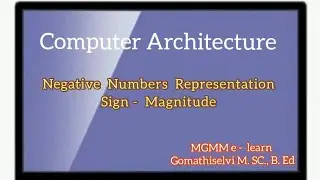 Negative Number Representation in Computer Architecture... tamil