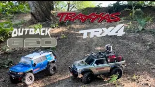 Traxxas TRX 4 sport kit,FTX outback Geo out together,Onboard, Rescue