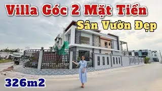 MINH THI BÁN VILLA GÓC 2 MẶT TIỀN CÓ SÂN VƯỜN HỒ BƠI CHỒI MÁT 😮Đường nhựa có vỉa hè dân cư đông dân