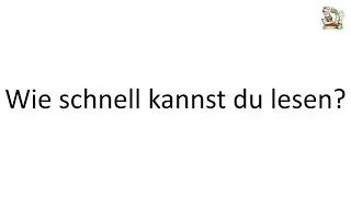 Wie schnell kannst du lesen? Mach hier den Test!