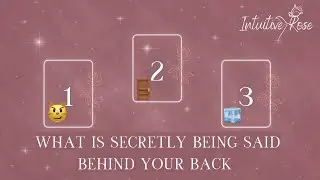 WHAT IS SECRETLY BEING SAID BEHIND YOUR BACK**Pick A Card**😼🚪🧊🌹✨