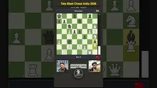 🇨🇳 Yi Wei vs Nihal Sarin 🇮🇳 | Tata Steel Chess India 2026 | Round 9