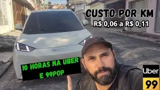 🔥 10 Horas 🥵 na UBER e 99POP em 2026 com BYD DOLPHIN MINI EL&Eacute;TRICO ( veja o resultado )