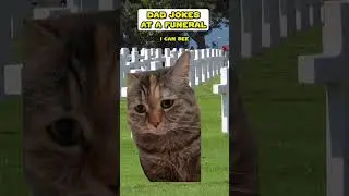 Папина шутка на похоронах 🤣 (Кошачьи мемы🐈) @Sleenty #шорты
