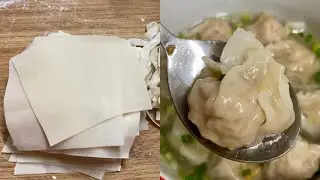 ทำแผ่นเกี๊ยวเองได้ง่ายๆ ทำเกี๊ยวกุ้งเนื้อเด้งเต็มคำ 