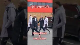 Mason Mount & Dermot Mee arrived at Old Trafford Stadium - Manchester United V Fulham 1feb2026