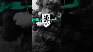 Fulham FC logo rising with black and white smoke