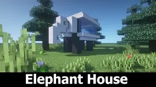 Minecraft: Elephant Modern House Build Idea (Easy Elephant House Design)