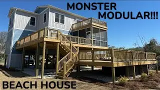 INSANE Beach House!!! Floor Plan: Bayside Two Story.  Built in Oak Island, NC.